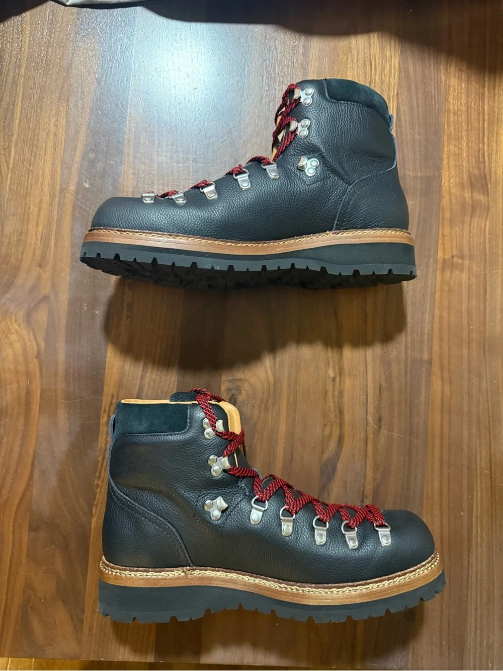 Polo Ralph Lauren Alpine Leather Trail Boot Men’s Size 11 Black Logo Boots